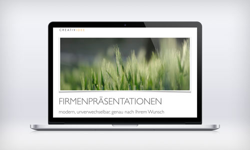 Firmenpräsentationen Firmenpräsentationen, modern, unverwechselbar, genau nach Ihrem Wunsch