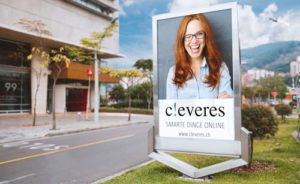 Internetshop cleveres.ch Werbebildschirme