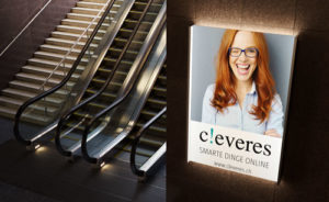 Digital Signage Internetshop cleveres.ch