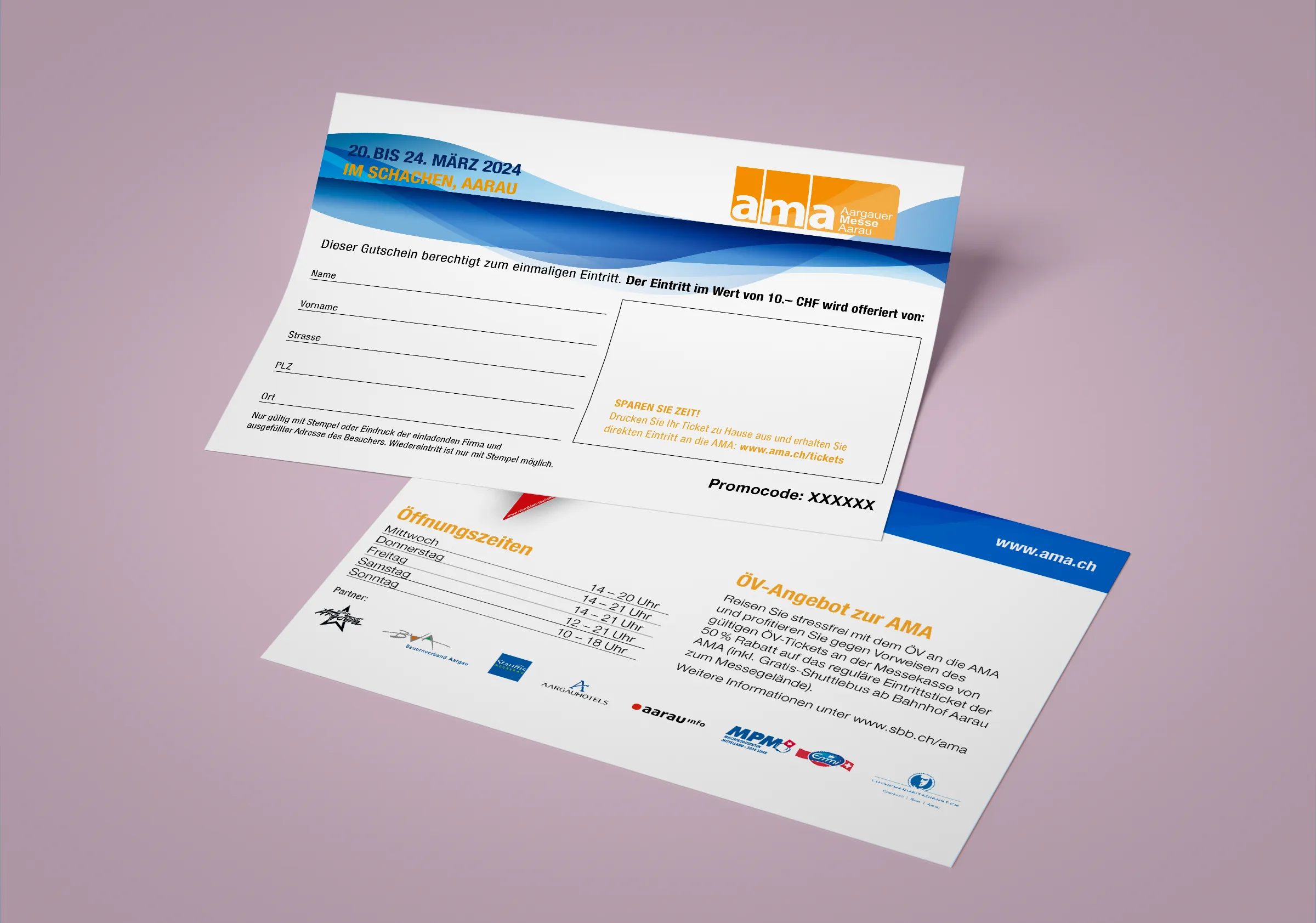 Ama-gratisbillett AMA Aargauer Messe